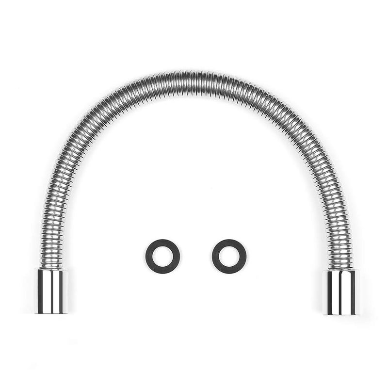 CWM Stainless Steel Hose Flexible Metal 18.5 Inch for Commercial Pre Rinse Kitchen Sink Faucets Flexible Hose Replacement (47CM 1.54ft) - Image 1